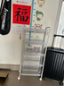 溢彩年华厨房置物架落地货架储物架免工具移动书架浴室收纳架1058白色五层 实拍图