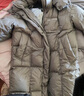 雪中飞（SNOWFLYING）羽绒服中长款女士2025新款休闲时尚过膝加厚保暖直筒高级冬季外套 岩石灰 M (160) 110-130斤 实拍图