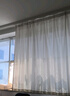 京东京造天丝绒白纱帘 不透人半遮光窗纱客厅阳台挂钩窗帘 宽3*高2.65米 实拍图