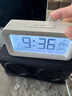 得力（deli）儿童节礼物充电电子闹钟背光家用学生儿童温湿度计床头钟开学升学必备白 LE103A开学必备礼物 实拍图