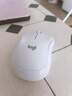 罗技（Logitech）M221 轻音鼠标 无线鼠标 办公鼠标 对称鼠标 带无线微型接收器 米白色 实拍图