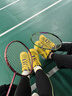 尤尼克斯（YONEX）羽毛球鞋yy入门级训练减震动力垫男女SHB101CR紫黄38码 实拍图