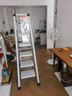 肯泰梯子家用折叠梯子铝合金人字梯室内多功能爬梯加厚加粗银色五步 实拍图