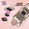 鸿星尔克（ERKE）童鞋男女童运动鞋儿童中大童旋钮扣休闲鞋蛋奶灰/布朗石37 实拍图