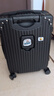梵地亚行李箱小型登机箱男出差短途女旅行拉杆箱密码皮箱杯架黑色20英寸 实拍图