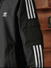 adidas经典三条纹运动连帽夹克外套男女春季阿迪达斯三叶草 黑色   2XL 实拍图