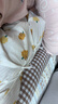 童泰（TONGTAI）婴儿连体衣夏纯棉衣服初生宝宝蝴蝶哈衣爬服提花黄色66cm 实拍图
