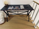 奥伦福特  电脑桌台式家用电竞游戏桌办公书桌简约书房写字桌子 碳纤维纹路单桌-120*60 升级款电竞桌 实拍图