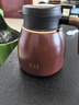 雅集小胖福焖茶壶1100ml咖啡色保温家用水壶陶瓷内胆不锈钢过滤闷泡壶 实拍图