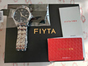 飞亚达（FIYTA）手表男 经典自动机械日历白盘间金色钢带男表 节日生日礼物送男士 实拍图