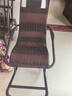 忆琳居藤椅摇椅躺椅大人摇摇椅躺椅阳台家用休闲藤编老人逍遥椅子摇摇椅 加厚款双层-红棕 实拍图