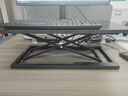甄严选升降电脑桌升降台立式办公书桌工作台显示器升降支架台式工作桌 【七档手动调节】曜石黑60CM 实拍图