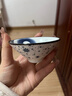 青花斗笠茶杯陶瓷大号主人瓷器功夫茶盏个人家用单茶杯子 （花色随机)80ml1只 实拍图