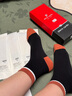 皮尔卡丹袜子女秋冬棉100%纯棉抗菌防臭女士袜子吸汗透气中筒厚款全棉女袜 实拍图