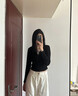 森马（Semir）长袖T恤女冬半高领发热抑菌纯色修身上衣显瘦打底衫101724101005 实拍图