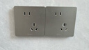 公牛（BULL） 开关插座86型暗装墙壁插座五孔插座网线网络大面板G12系列星空灰 二开双控 实拍图