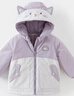 戴维贝拉（DAVE＆BELLA）童装防水保暖宝宝棉袄男童儿童棉服女童外套冬季棉衣冬装夹棉衣服 迷雾紫DB4237680-A 130 cm（建议身高120-130cm） 实拍图