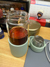 北鼎（Buydeem）茶水分离玻璃水杯高颜值车载便携随手杯办公室泡茶杯浅衫绿470ml 实拍图