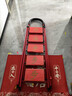 知渡梯子家用折叠梯加厚碳钢人字梯移动楼梯伸缩步梯多功能室内梯子 【步步高升】红色5步梯-五福临门 实拍图