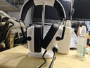 戴灵G3游戏电竞头戴耳机2.4G无延迟电脑蓝牙7.1音效fps专用有麦长续航冰丝耳罩个性调音C-media驱动 零度白+耳机支架 【电竞C-media解码芯片 】 实拍图