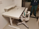 黑白调儿童A2学习桌书桌儿童桌椅实木升降桌子写字桌电脑桌进口橡胶木1.2m 实拍图