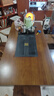 赣荣大板茶桌椅组合实木客厅茶几茶具套装一体新中式喝茶办公两用茶台 1.6M石盘茶桌1围椅4月牙椅 实拍图