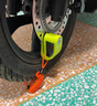 IZTOSS 防水碟刹锁报警器摩托车锁防盗锁自行车碟锁电动车盘刹锁荧光绿 实拍图