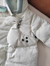 巴拉巴拉童装婴儿羽绒服连体衣宝宝2025新款冬装加厚保暖哈衣爬服萌趣造型 绿色恐龙-白鸭绒 90 cm-充绒量93g 实拍图