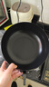康佳（KONKA）章丘同款大肚锅不粘锅家用无涂层老式精铁锅电磁炉煤气灶通用平底 窒化气氮升级款玻璃盖 24cm 实拍图
