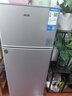 奥克斯小冰箱家用小型迷你冷藏冷冻两用出租房宿舍用节能省电寝室办公室电冰箱 【升级净化去味】70A186DW银【节能省电】 实拍图