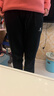 361°运动裤子女秋冬季跑步宽松加绒休闲裤束脚长裤卫裤662344702D 实拍图