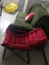 斐思莱乐沙发椅家用椅子宿舍懒人椅寝室午休沙发折叠椅靠背椅休闲椅月亮椅 【石榴红】加厚单椅+三档调节 加固加厚 实拍图