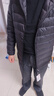 京东京造【air+零压羽绒】轻薄羽绒服男外套冬连帽白鸭绒 曜石黑S 实拍图