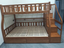 临稚胡桃木 儿童上下床实木高低床双层床上下铺床两层木床子母床 梯柜款 上铺宽1.4米下铺宽1.6米 实拍图
