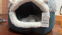 华元宠具（hoopet）猫窝封闭式四季通用猫房子猫床幼猫冬季保暖猫屋可拆洗垫子宠物窝 两用封闭式猫窝【垫子可拆洗】 M：50*50*H36cm(适用15斤内猫咪) 实拍图