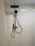 恒洁淋浴花洒全套精铜主体可升降易除垢喷头花洒套装 【除垢置物方顶喷】HMF951-333B-SH 实拍图
