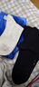 海澜之家袜子男女短筒纯棉100%棉抗菌消臭抗起球纯色运动休闲短船袜5双装 实拍图