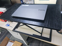 甄严选升降电脑桌升降台立式办公书桌工作台显示器升降支架台式工作桌 【七档手动调节】曜石黑60CM 实拍图