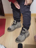 苏系男士马丁靴男款2025秋冬季新款透气高帮工装男靴英伦风真皮雪地靴 卡其色【二层猪皮高品质】 42 男码（尺码偏大建议小一码） 实拍图