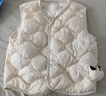 巴拉巴拉童装宝宝马甲外穿冬装婴儿衣服背心羽绒服轻薄萌男童女童儿童 奶白10530-白鸭绒 90 实拍图