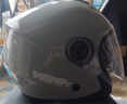 野马（YEMA）3c认证623S电动车头盔男摩托车安全帽女冬季双镜片半盔 四季通用 均码 冷淡灰配透明镜片 实拍图