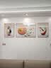 旭缘 客厅装饰画轻奢现代简约沙发背景墙画壁画北欧风格手工立体镶钻餐厅卧室玄关软装新房挂画 C款曼享芳华 左右35*50cm中间70*50cm--烤瓷晶瓷画 实拍图
