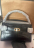 CHARLES&KEITH鳄鱼纹凯莉包手提斜挎婚包包女包生日礼物CK2-50270880-1 Black黑色 S 实拍图