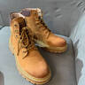 H8马丁靴头层牛皮情侣男女真皮户外登山鞋子高帮大黄靴英伦风工装靴 黄棕色 42 -男 实拍图