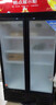 格点大容量饮料柜商用冰柜直冷藏展示柜酒水柜纯风冷无霜保鲜柜超市玻璃门冰箱立式啤酒柜 双门下机组直冷 7挡调温基础款 实拍图