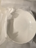 洁雅杰陶瓷盘家用白瓷盘子8英寸中式釉下彩餐盘菜盘汤盘 4只装 新骨瓷 实拍图