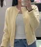 森马（Semir）陈都灵|针织开衫女25年冬短款图案刺绣正肩圆领毛衫109725106007 实拍图