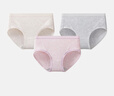三枪女士内裤莫代尔柔软透气舒适中腰纯棉裆布女式三角裤【3枚装】 实拍图