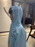 京东京造 儿童雨衣带大书包位男童女童女孩加长全身学生雨披 蓝色3xl 实拍图