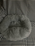 贝初众猫窝冬天冬季保暖狗窝猫床四季通用猫垫子冬天用猫咪窝网红猫窝 浅灰色 直径52cm【12斤内猫 8斤内狗】 实拍图